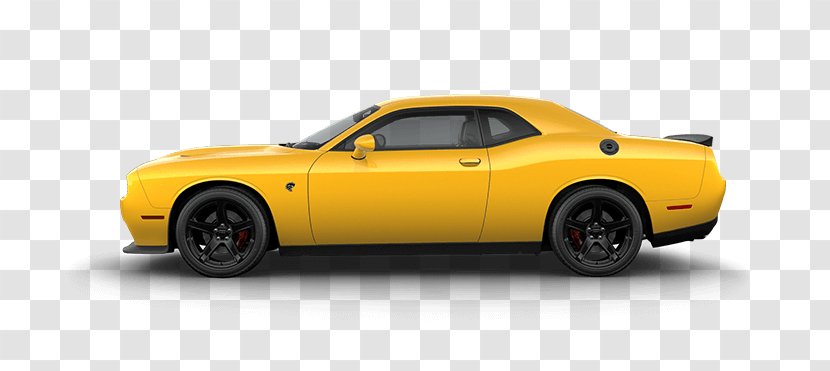 2017 Dodge Challenger SRT Hellcat 2018 Car - Yellow Flame Transparent PNG
