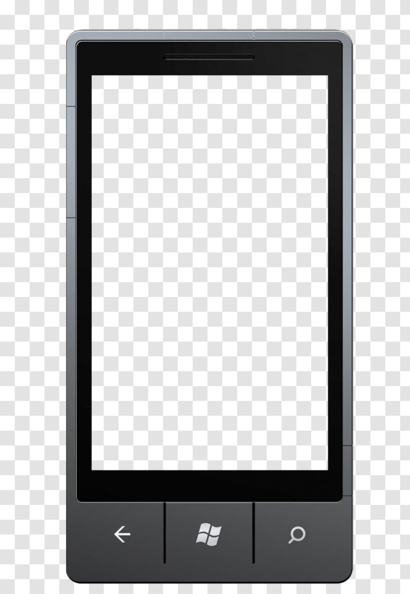 Windows Phone 7 Mobile Phones Microsoft Office Apps - Portable Communications Device - Wireframe Transparent PNG
