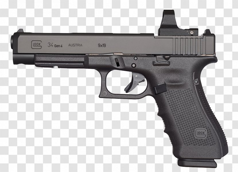 Glock 34 Ges.m.b.H. Firearm 9×19mm Parabellum Pistol - Handgun Transparent PNG