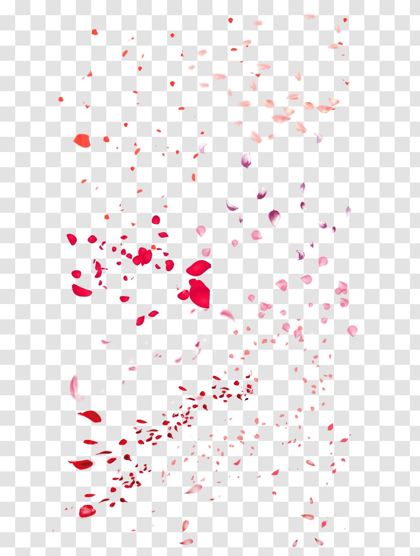 Rose Petal - Point - Petals Falling Cherry Background Transparent PNG