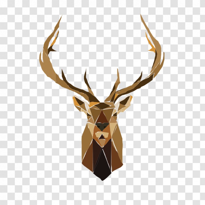 Deer Elk Logo Antler - Mammal Transparent PNG