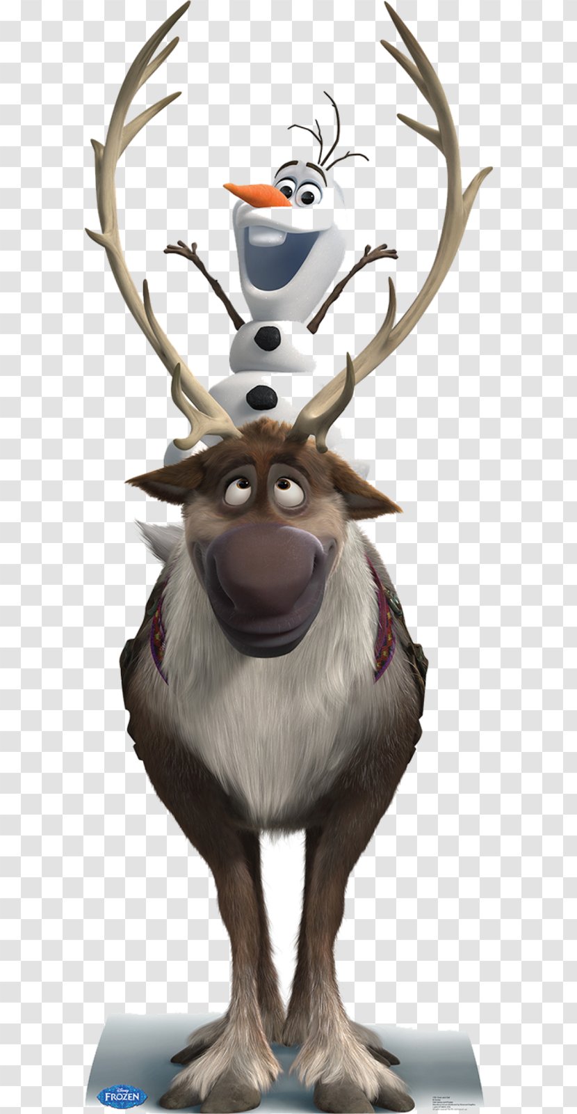 Olaf Anna Kristoff Frozen Standee Transparent PNG