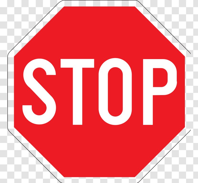 Stop Sign Traffic Clip Art - Rectangle - Number Transparent PNG