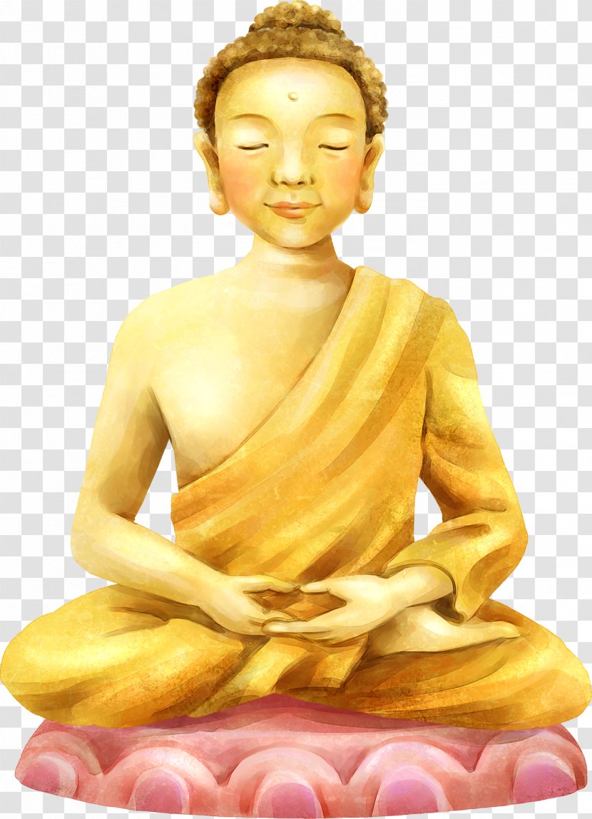 Gautama Buddha Buddhahood Buddhism Zazen - Watercolor - Lord Transparent PNG