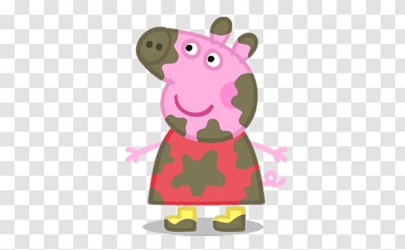 Daddy Pig Mummy Muddy Puddles George - Peppa Transparent PNG