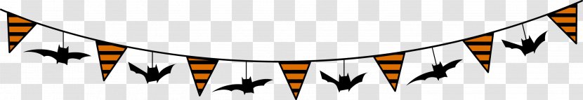 Halloween Icon - Logo - Funny Cartoon Bat Flag Transparent PNG
