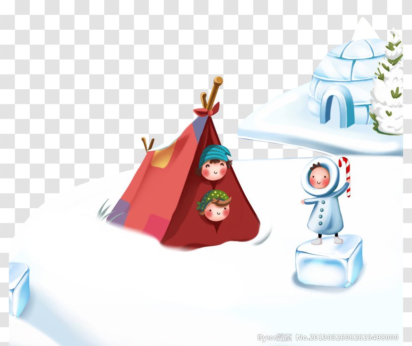 Winter Stock Illustration Cartoon - Child - Snow Camping Transparent PNG