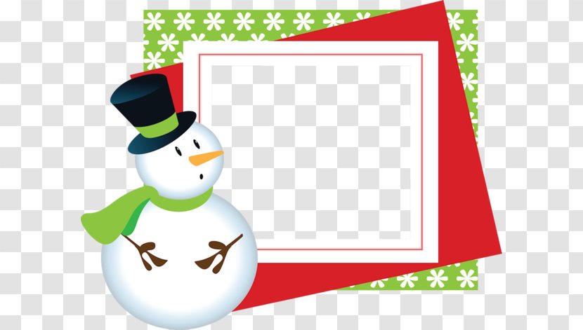 Snowman Christmas Day Card Image Santa Claus - Post Cards - Bota Border Transparent PNG