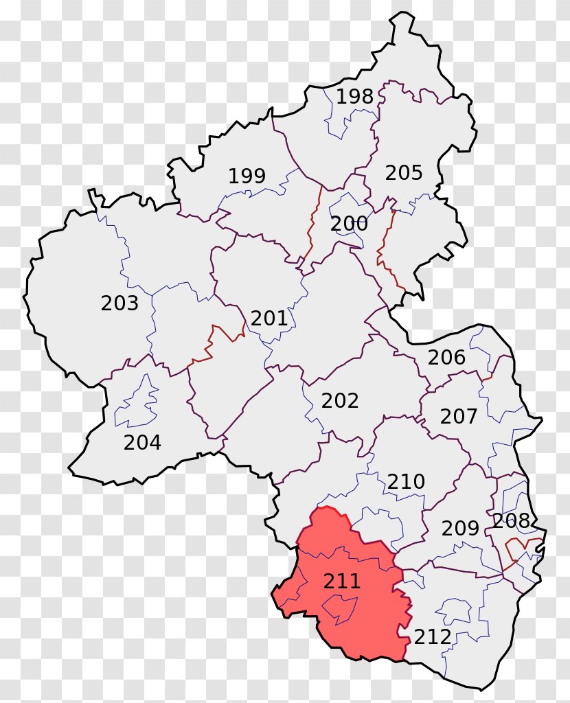 Constituency Of Pirmasens Wahlkreis Electoral District German Federal Election, 2009 - Border - 211 Transparent PNG