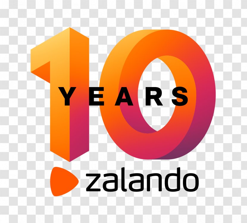 Logo Zalando Anniversary Trademark Brand - Jubileum Transparent PNG