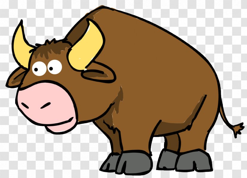 Cattle The Story Of Ferdinand Bull Cartoon Clip Art - Carnivoran Transparent PNG