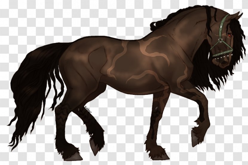 Mustang Friesian Horse Pony Stallion Mane - Pack Animal - Darkness Fog Red Transparent PNG