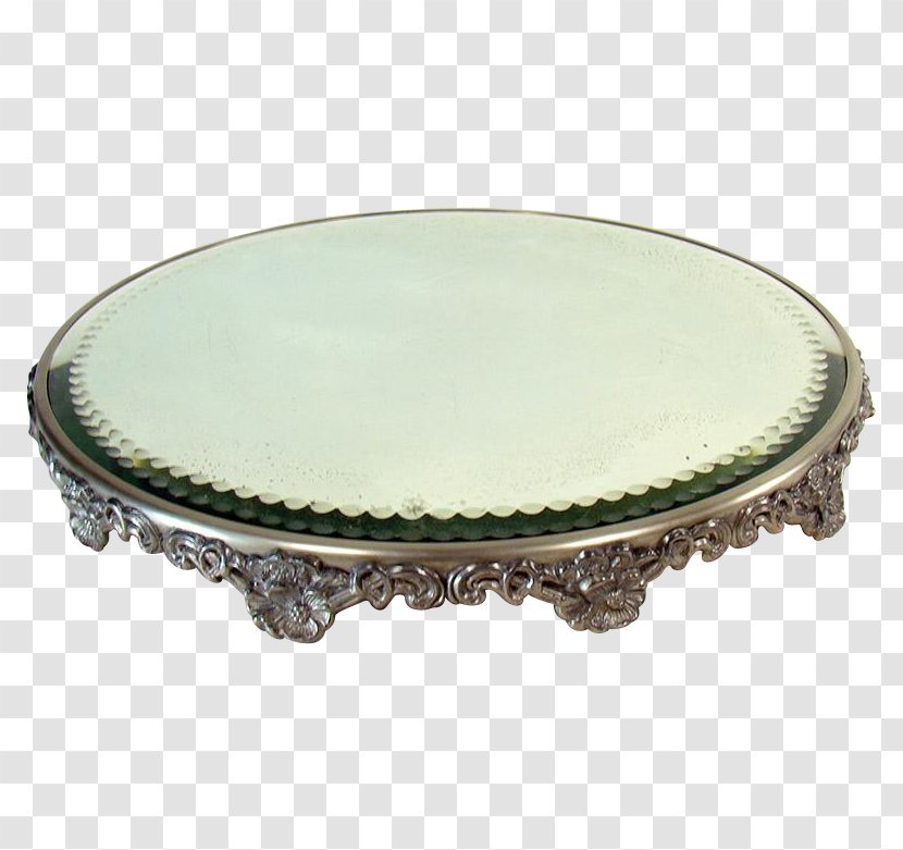 Silver Platter Beveled Glass Plating - Jewellery - Plate Transparent PNG