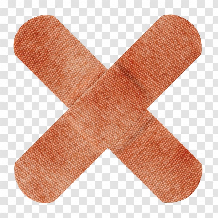 Orange - Watercolor - Adhesive Bandage Symbol Transparent PNG