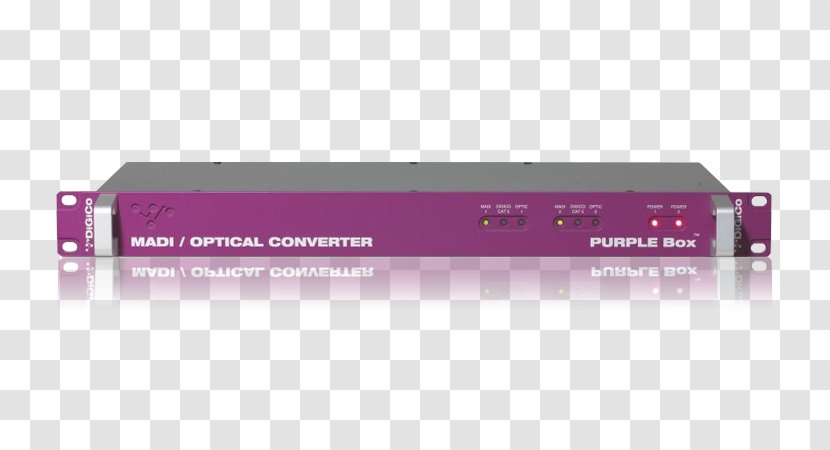 Electronics Audio Power Amplifier Magenta Stereophonic Sound - Purple Box Transparent PNG