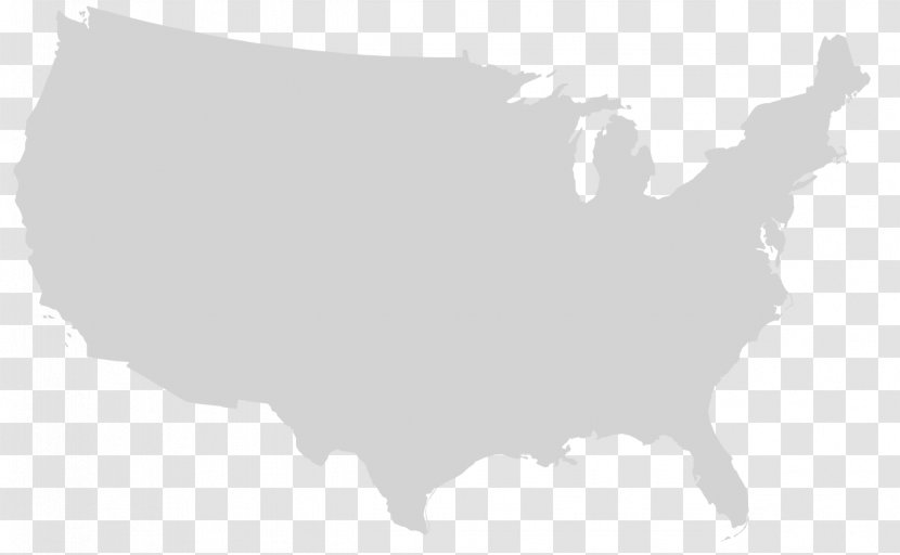 United States Blank Map Clip Art - Usaoutline Transparent PNG