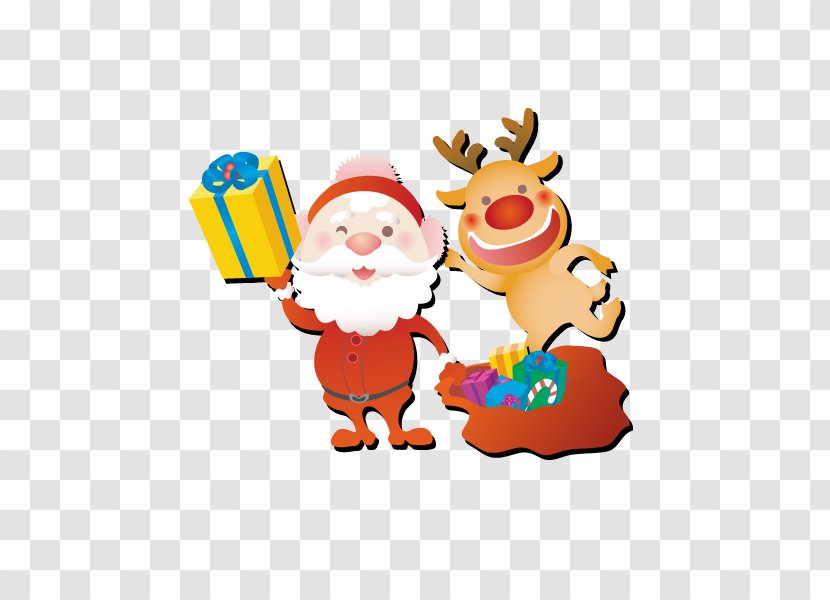 Christmas Eve And Day Waits In Boston Wish Gift - December - Santa Claus Reindeer Transparent PNG
