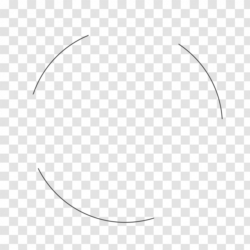 Eyebrow White Circle - Crescent Transparent PNG