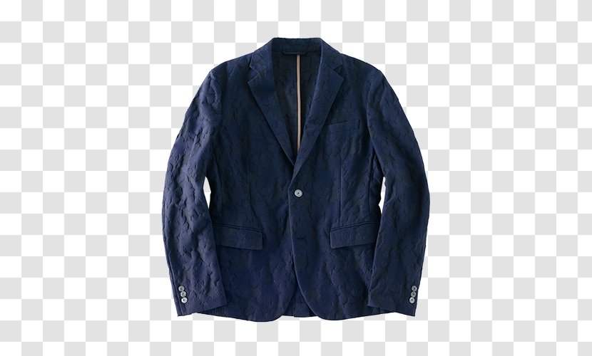Jacket Blazer Coat Blue Clothing - Suit Transparent PNG