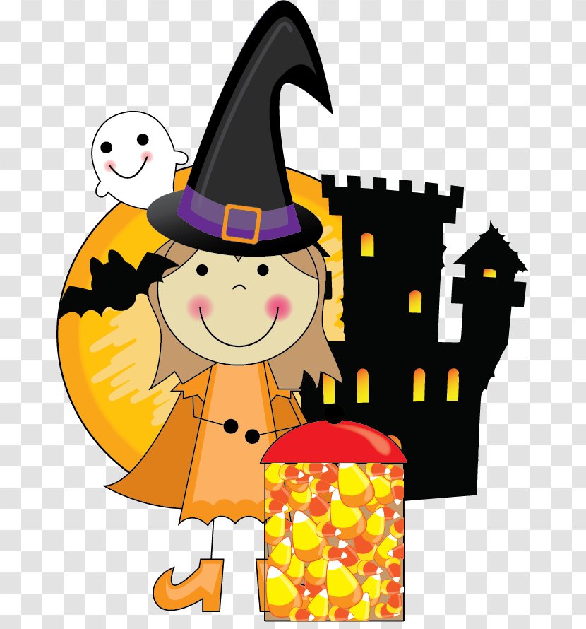 Halloween Boszorkxe1ny Clip Art - Midautumn Festival - Witch And Ghost Transparent PNG