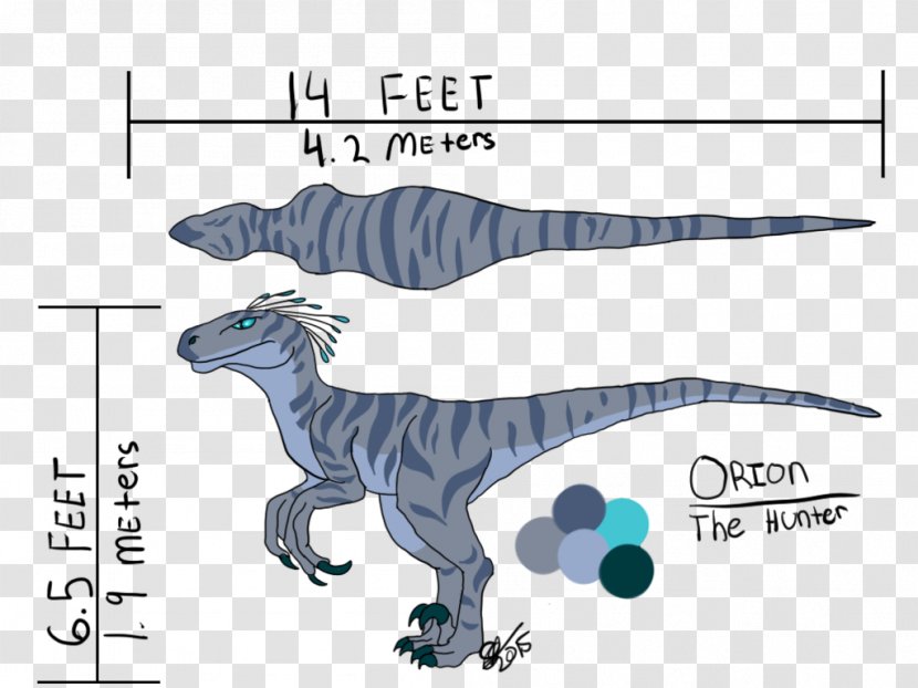 Velociraptor Tyrannosaurus Fauna Line Angle - Animal Figure Transparent PNG