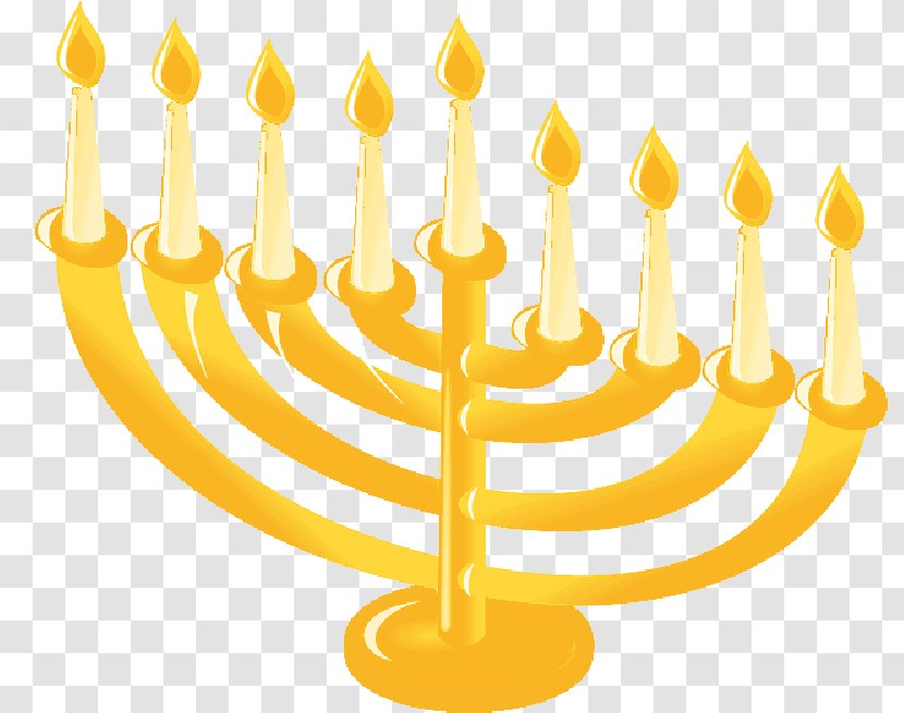 Hanukkah Candle Judaism Jewish People Menorah - Holder Transparent PNG