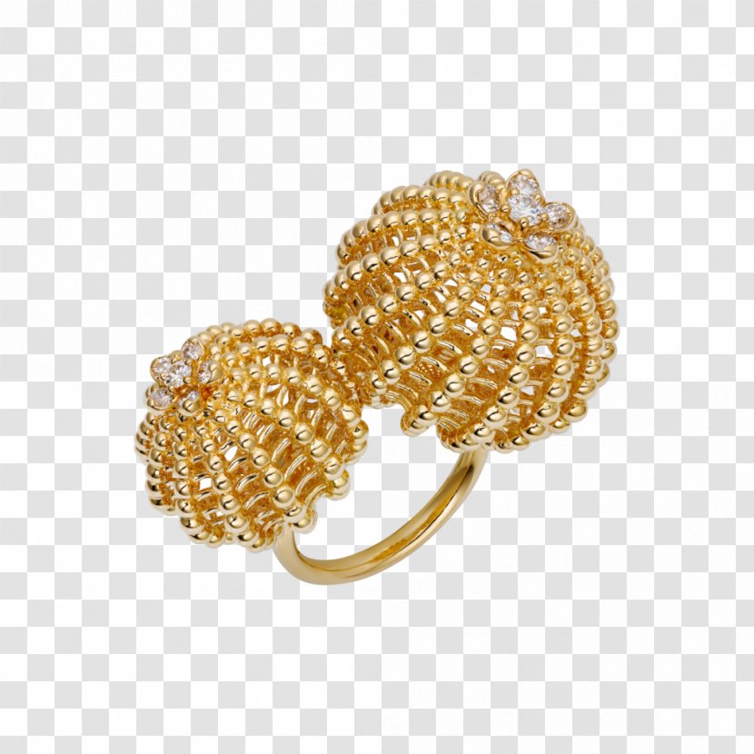 Earring Jewellery Brilliant Cartier - Gold Transparent PNG