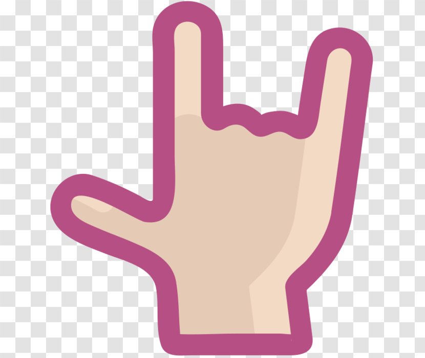 Clip Art Thumb Product Design Pink M - Gesture Transparent PNG