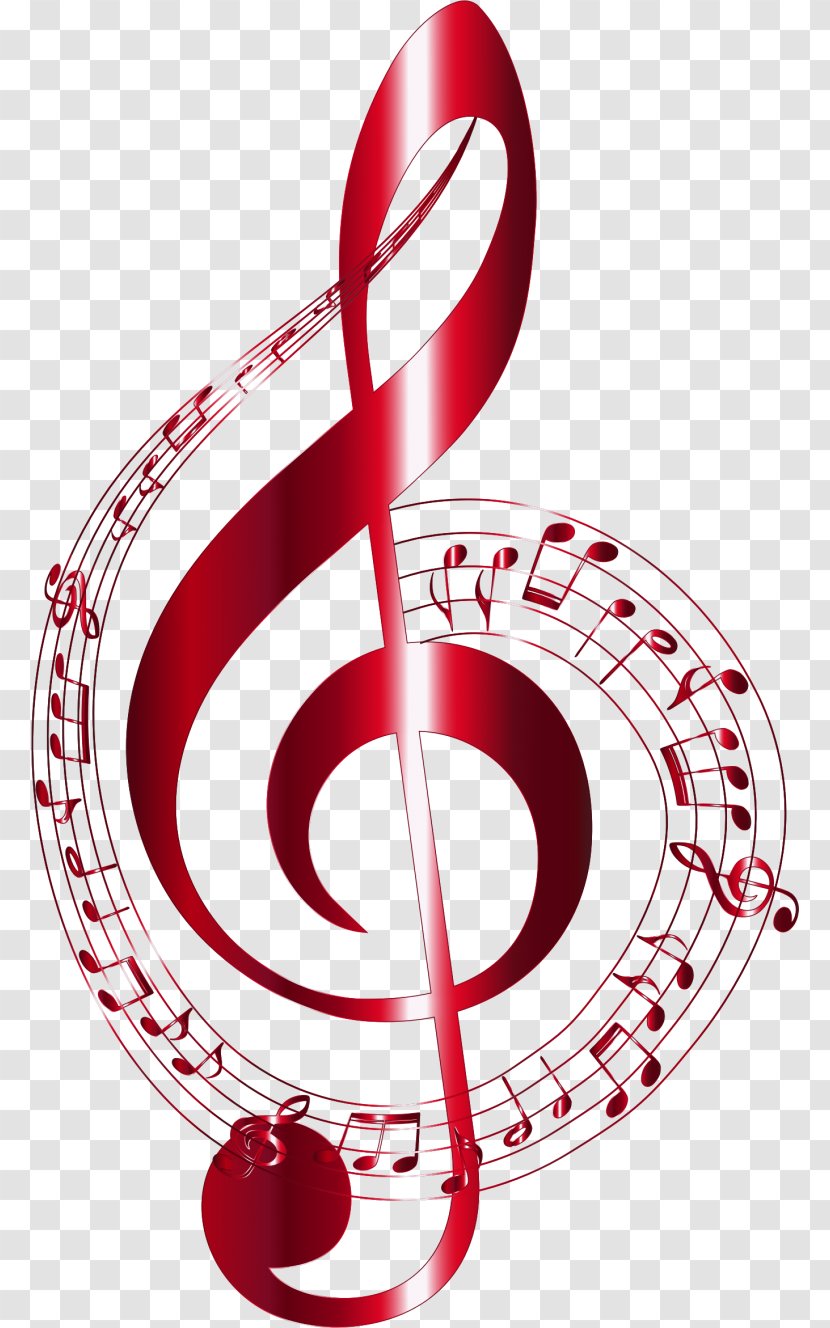 Musical Note Clef Clip Art - Heart - Notes Transparent PNG