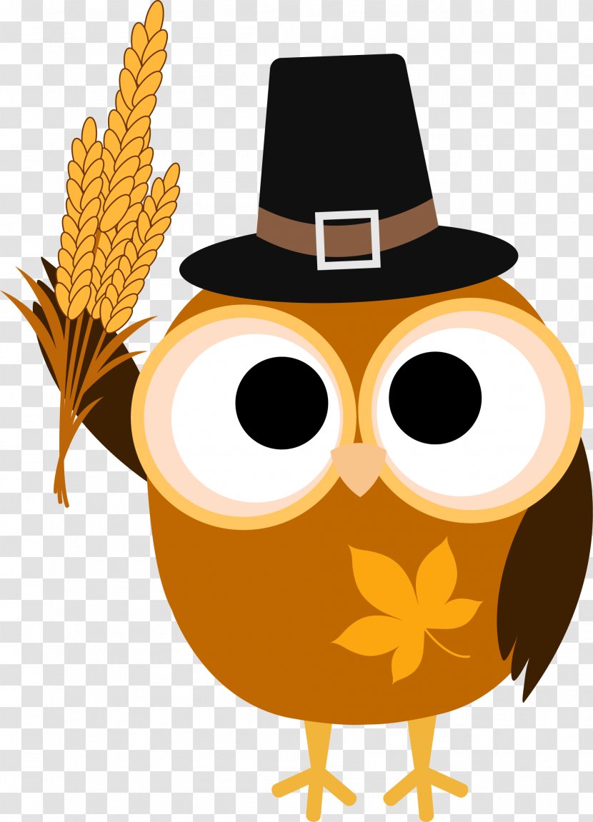 Thanksgiving Little Owl Clip Art - Thanks Giving Transparent PNG