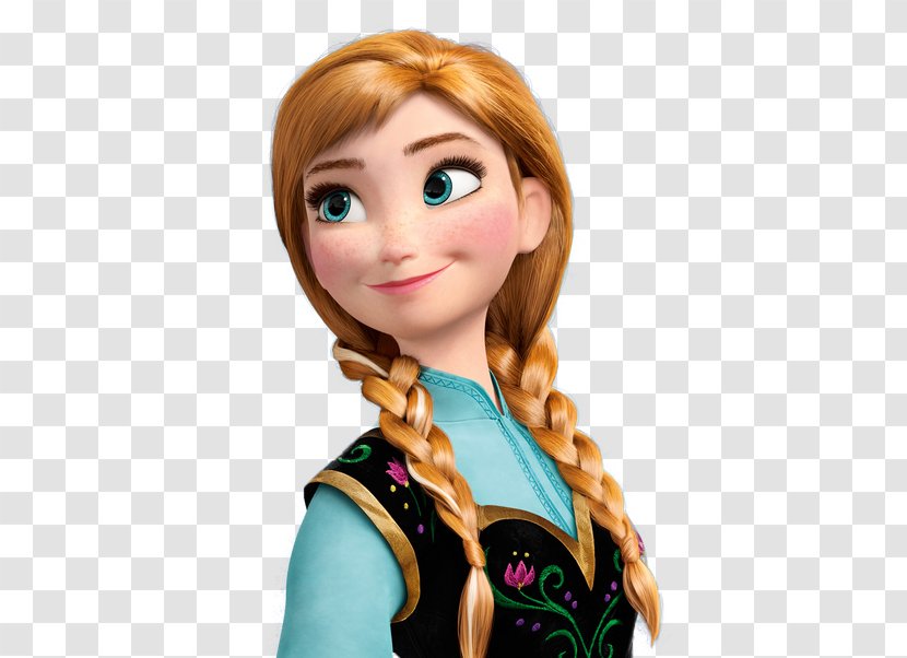 Anna Elsa Frozen Olaf - Long Hair Transparent PNG