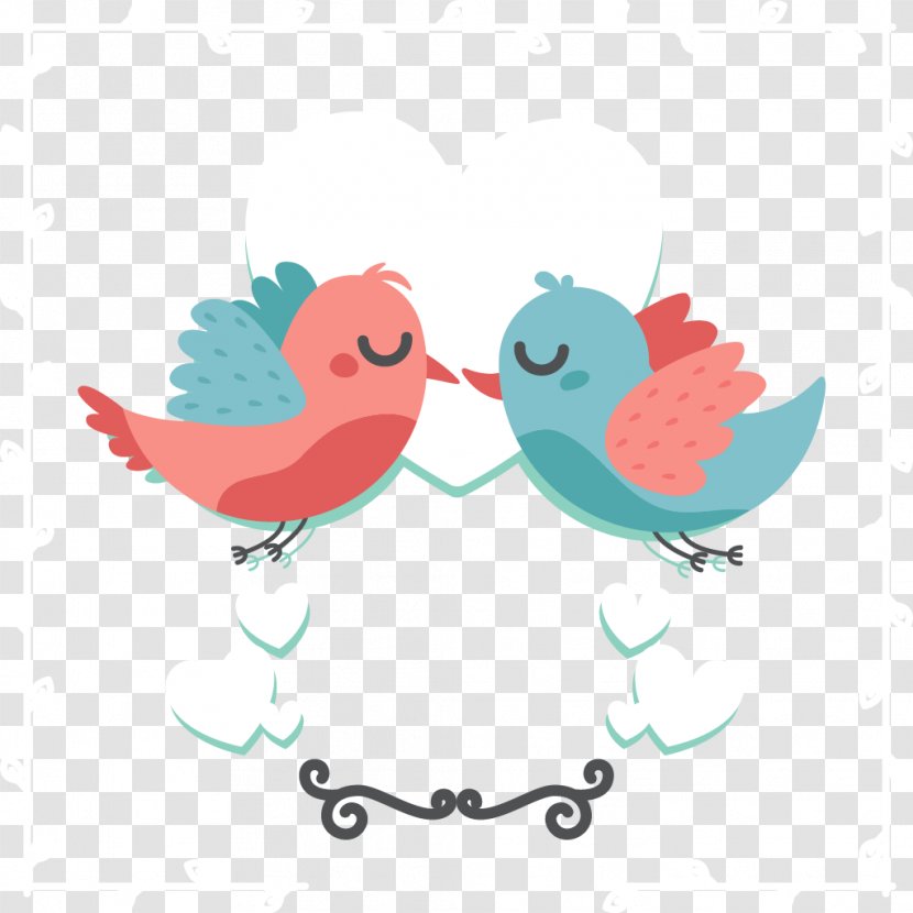 Vector Love Birds - Wing - Beak Transparent PNG