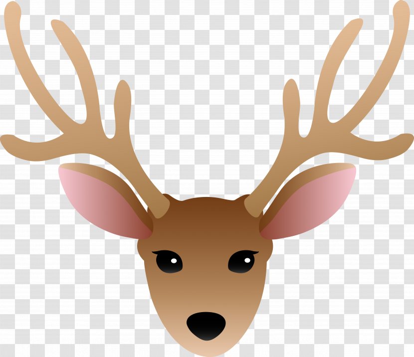 White-tailed Deer Reindeer Elk Clip Art - Christmas - Free Pictures Transparent PNG