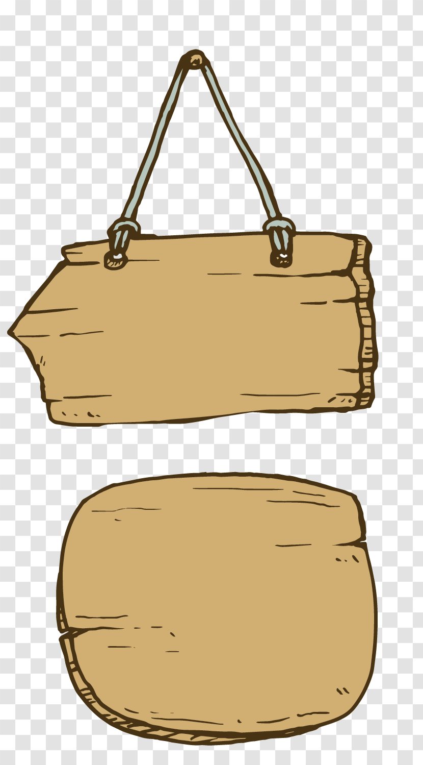 Euclidean Vector Wood Material - Shoulder Bag - Signs Transparent PNG