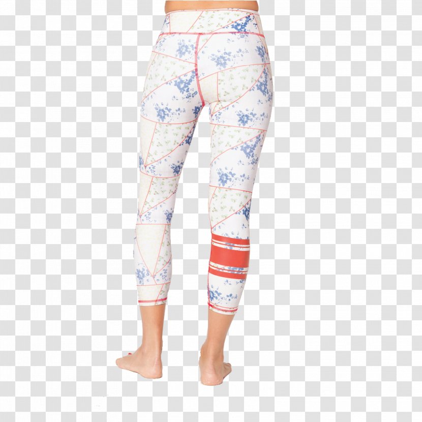 Leggings Yoga Pants Tights Capri - Flower - Picnic Cloth Transparent PNG