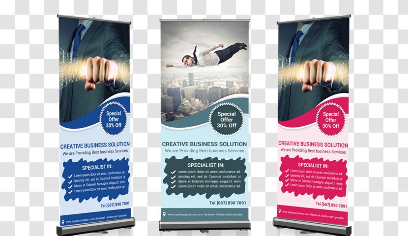 Banner Brand Display Advertising Poster - Rollup Transparent PNG