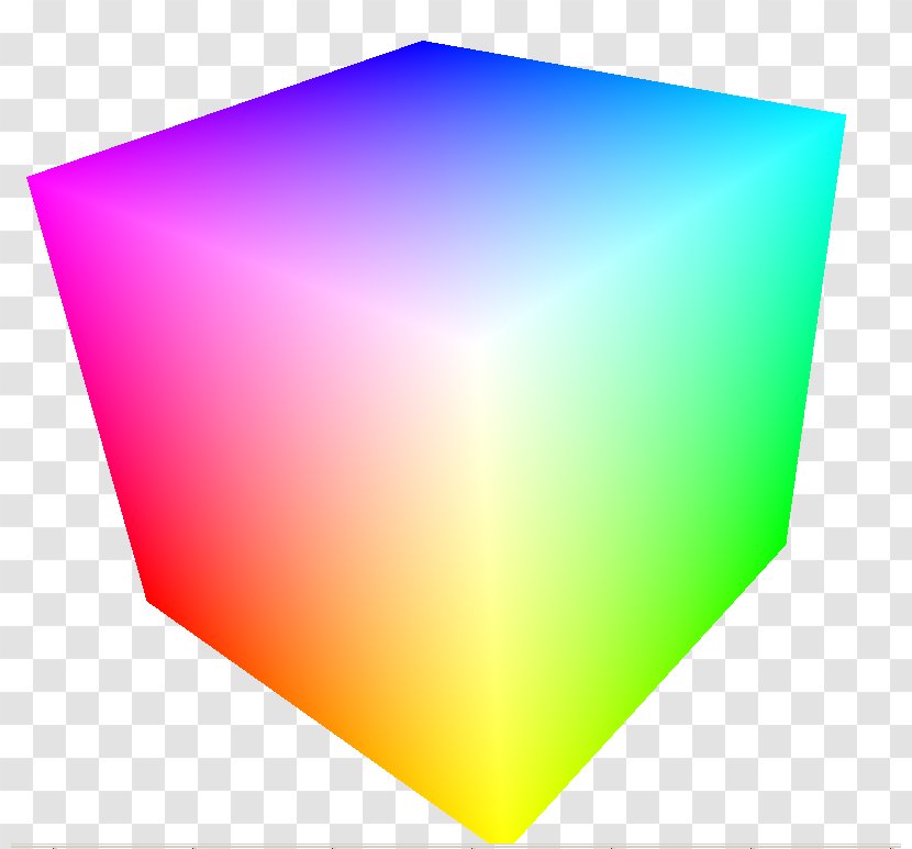 RGB Color Model Space Cube Transparent PNG