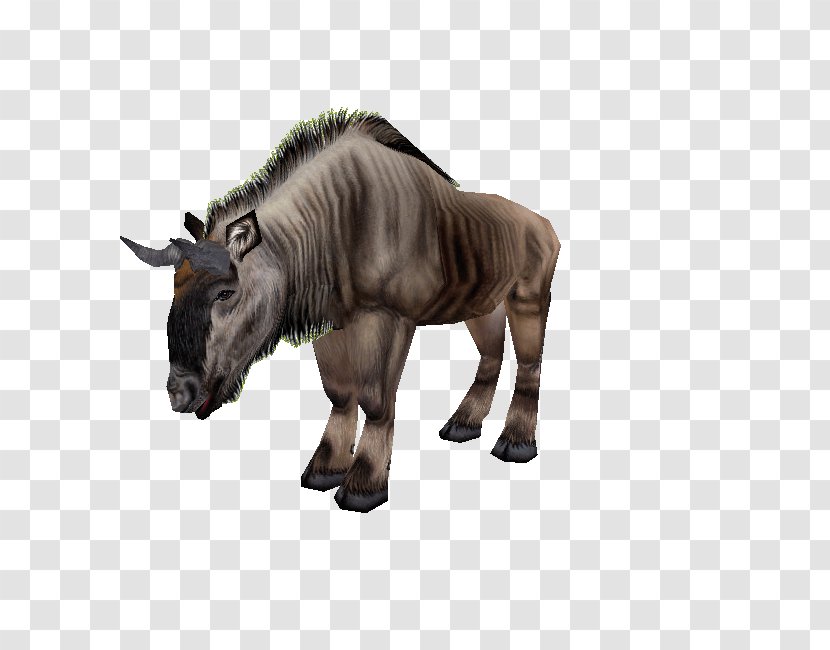 Zoo Tycoon 2: African Adventure Cattle Blue Wildebeest Video Game - Mammal Transparent PNG