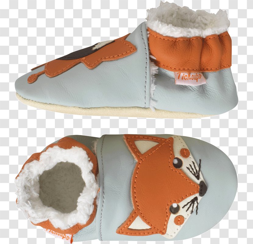 Slipper Shoe Orange S.A. Leather Tichoups - Footwear - RENARD Transparent PNG