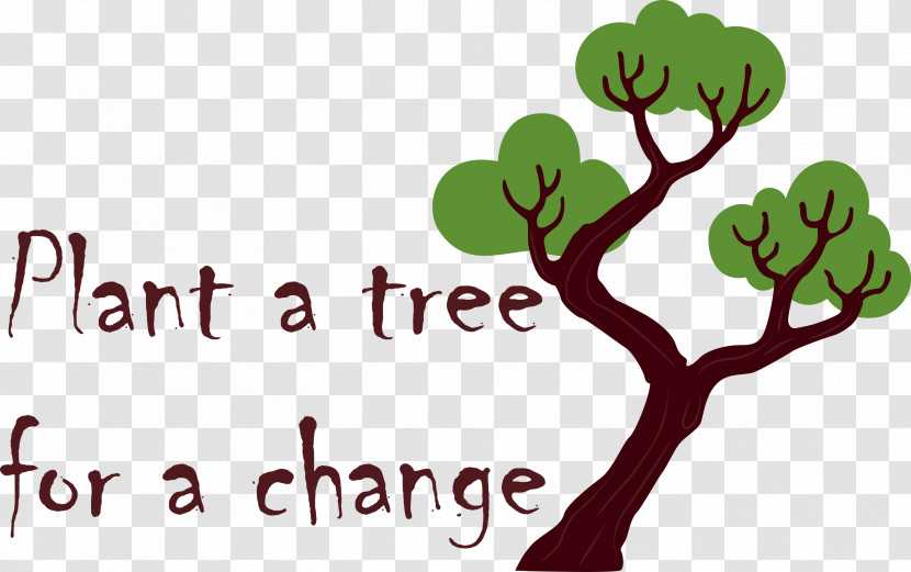 Plant A Tree For A Change Arbor Day Transparent PNG