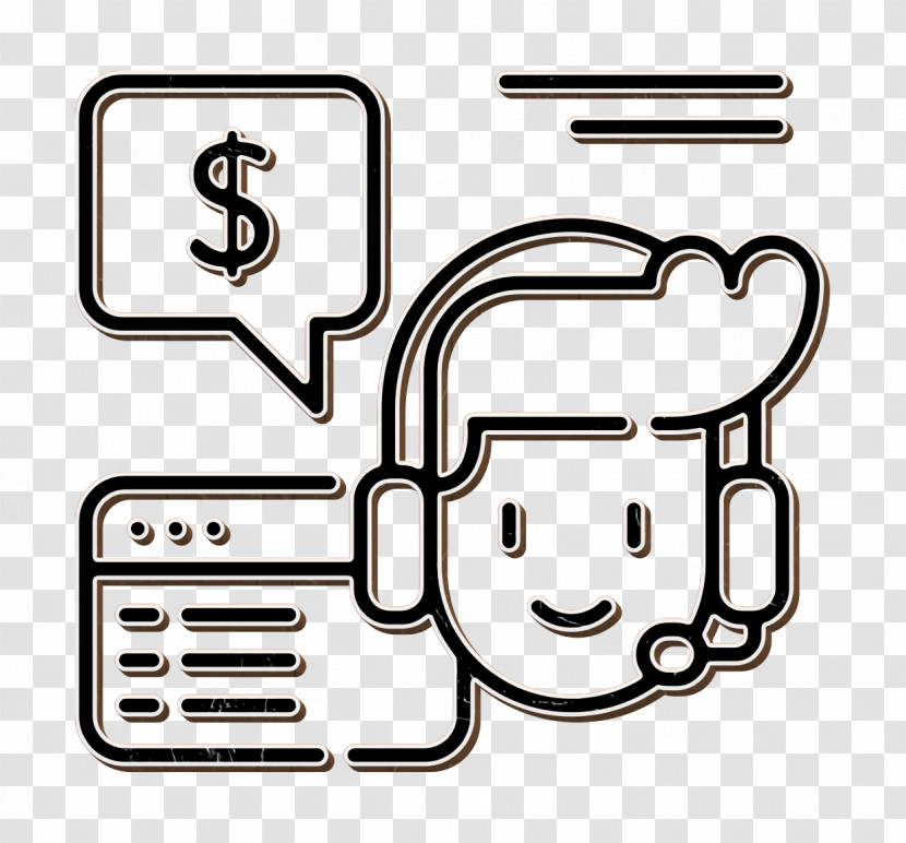 Ecommerce Icon Support Icon Transparent PNG