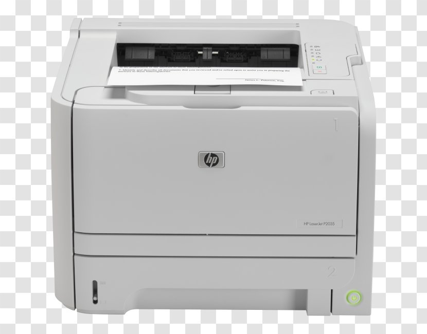 Hewlett-Packard Laser Printing HP LaserJet P2035 Printer - Output Device - Hewlett-packard Transparent PNG
