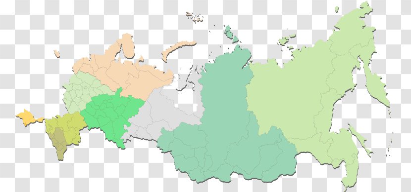 Map Federal Subjects Of Russia East Siberian Economic Region Labor Law - Jurist Transparent PNG