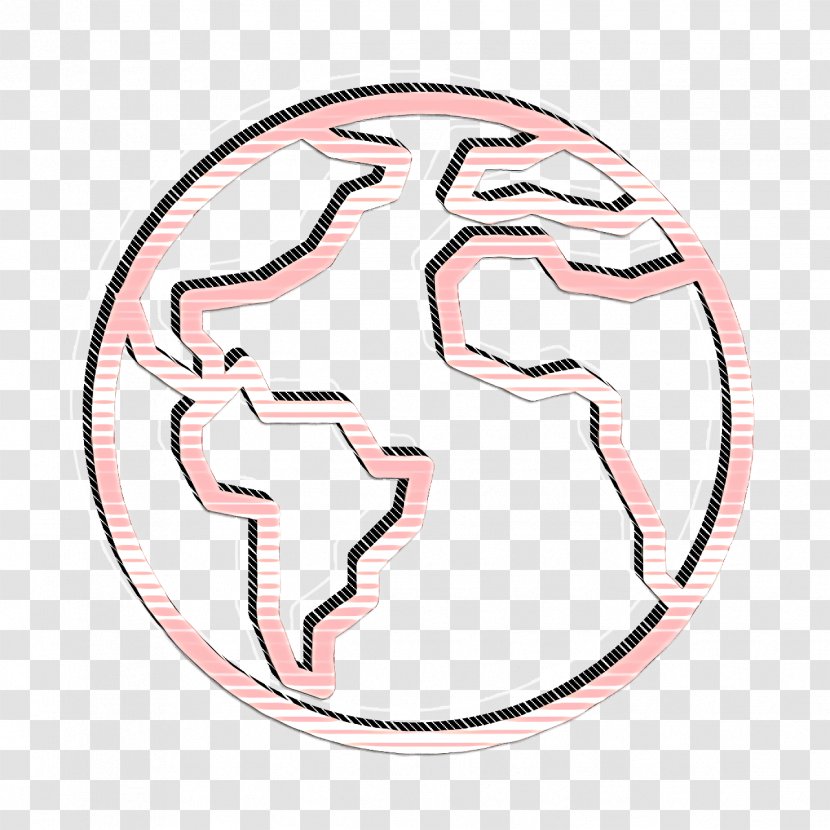 World Icon - Symbol Pink Transparent PNG