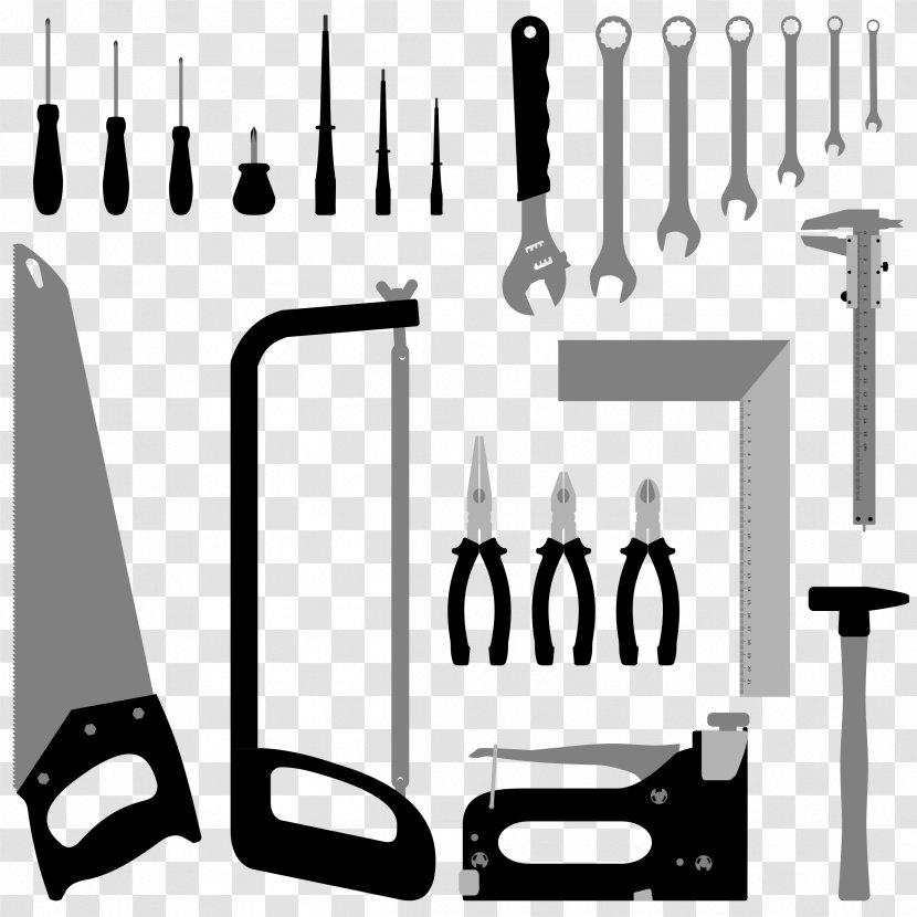 Tool Clip Art - Black And White - Pliers Transparent PNG