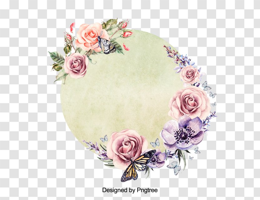 Garden Roses Floral Design Flower Image Clip Art - Wreath Transparent PNG