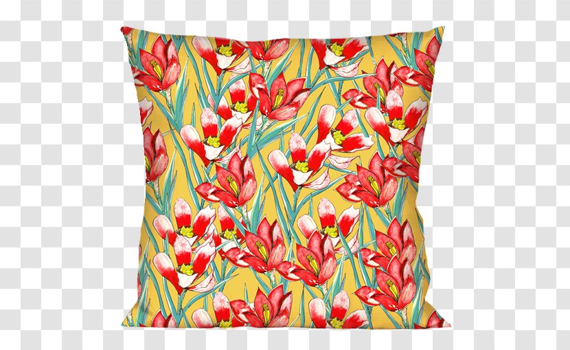 Throw Pillows Cushion Petal Rectangle - Hand-painted Floral Transparent PNG