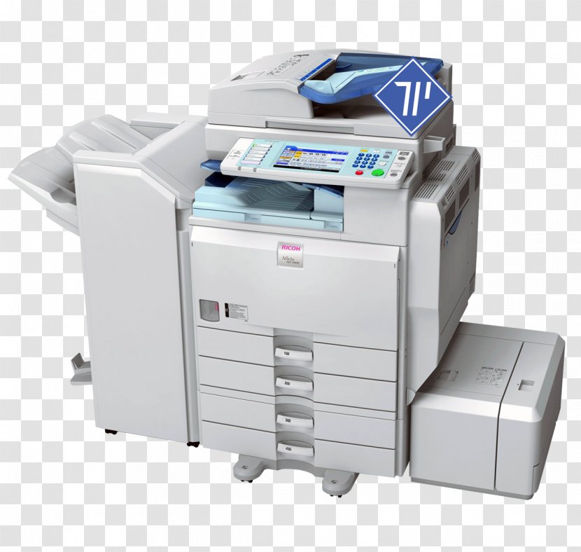 Ricoh Toner Cartridge Photocopier Printer - Laser Printing Transparent PNG