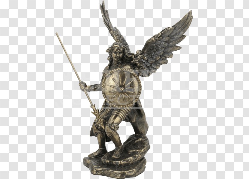 Michael Gabriel Raphael Archangel Statue - Crucifixion Transparent PNG