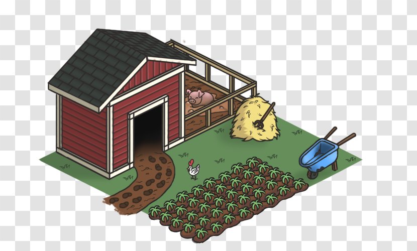 House Isometric Projection Farm Drawing Graphics In Video Games And Pixel Art - Clipart Transparent PNG